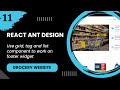 React JS #11 - Use grid, tag and list component to work on footer widget