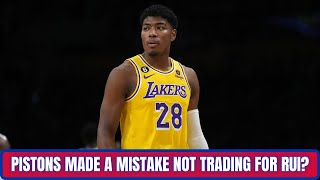 Did the Detroit Pistons make a mistake not trading for Rui Hachimura?