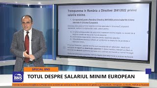 BNS  - Actualitatea Economică cu Radu Soviani, episodul 1 / Totul despre salariul minim european