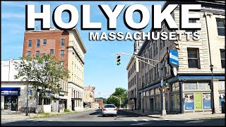 HOLYOKE Massachussets Downtown Driving Tour