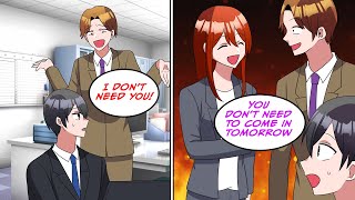 My mean boss talked badly about me to the female CEO and she fired him?! [Manga Dub]