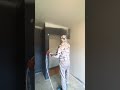 spraying a room walls first coat 523 spray tip