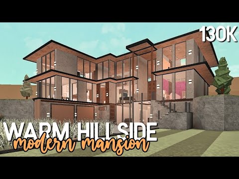 Warm Hillside Modern Mansion Bloxburg - Bmp-meta