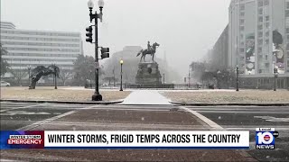 Millions along East Coast brace for dangerously frigid temperatures