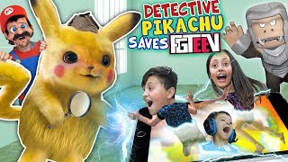 Detective Pikachu saves FGTEEV (Ape Chase Gameplay / Skit)