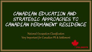 National Occupation Classification Very Important for Canadian PR \u0026 Settlement