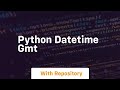 python datetime gmt