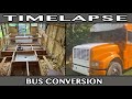 Bus Conversion Timelapse of 2023, A lot was done #skoolienation #bustinoutskoolie