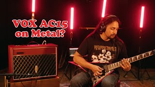 When a Fiery Red VOX AC15C1 CVR Goes Full Metal!