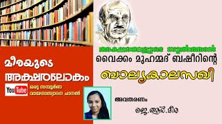 #ബാല്യകാലസഖി  #ബഷീർ  #Balyakalasakhi # Basheer