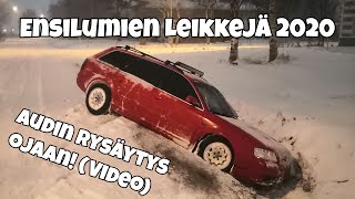 Ensilumien Leikkejä 2020 | Audin Rysäytys Ojaan! (Video)