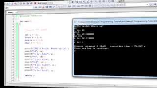 C Tutorials - #5 - User I/O - Scanf()
