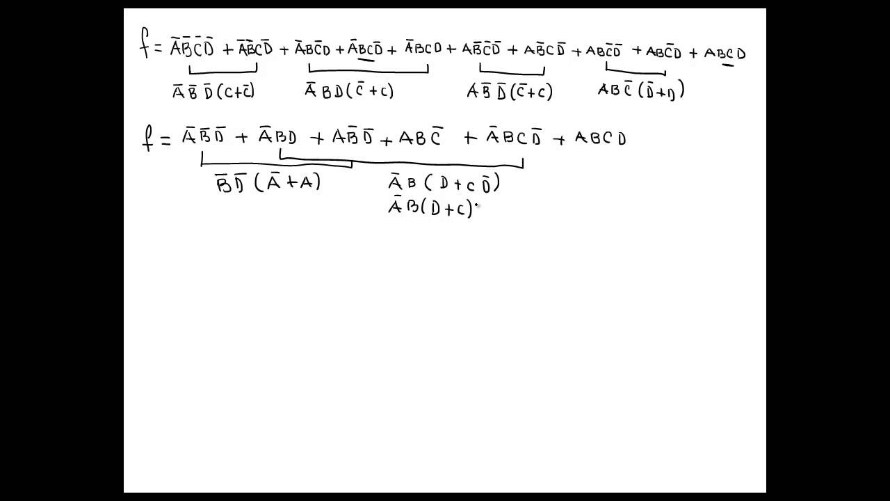 Simplificar Una Función Mediante Boole - YouTube