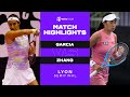 Caroline Garcia vs. Shuai Zhang | 2022 Lyon Semifinals | WTA Match Highlights