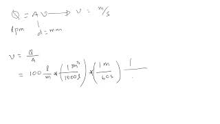 Flow Rate from Liters Per Minute to Velocity in Meters Per Second