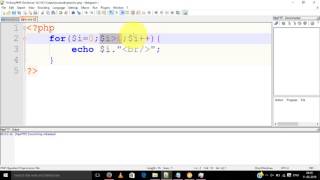 PHP Tutorial 5 - For loop with example