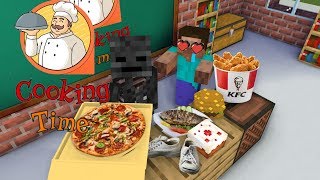 Monster School : Cooking Time - Minecraft Animation