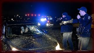 Drunk Wrong Way Driver Pulls Over... Then Flees Police - Bodycam Footage