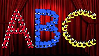 Fun ABC Song for Kids | Cute Alphabet Shape Parade | Uppercase & Lowercase A–Z