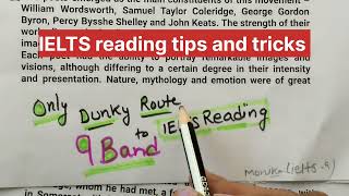 ielts reading tips and tricks| ielts exam Reading answers | ielts preparation for 7 Band