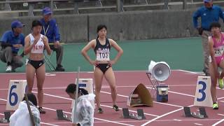 2019  春季記録会  女子100ｍ  6組　土井杏南