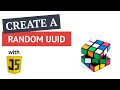 Creating random UUIDs with vanilla JavaScript
