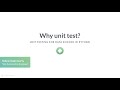 Python Tutorial: Why unit test?