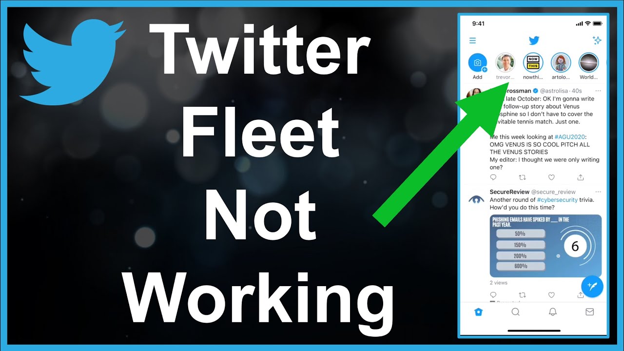 Twitter Fleets Not Showing / Working (Fix!) - YouTube