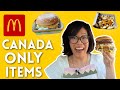 McDonald's CANADA 🇨🇦 Items ONLY Found in Canada | DOUBLE BIG MAC, Chicken Big Mac, Poutine