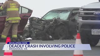 Man killed, Fairfax County police officer and 2 others hurt in multi-vehicle crash