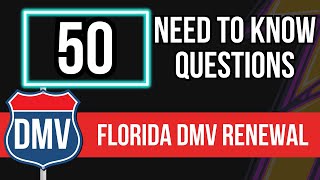 Florida DMV Permit Renewal Test for Seniors 2026 (Official FL DMV Test Paper)