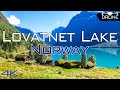 Lovatnet Lake in Summer - Cinematic Drone Video, Norway, 4k