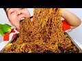 Jajangmyeon • Korean Black Bean Noodles • MUKBANG