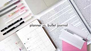 Planner vs. Bullet Journal