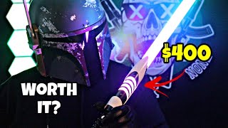 Reviewing my friends $400 lightsaber!