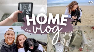 HOME VLOG! 🏡 Sunday reset, beach dog walk, my wedding fragrance, curly hair routine & HelloFresh AD