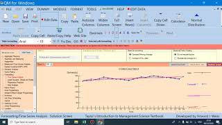 Forecasting Menggunakan Aplikasi POM-QM for Windows - Praktikum Sistem Produksi Acara 1 Tahun 2020