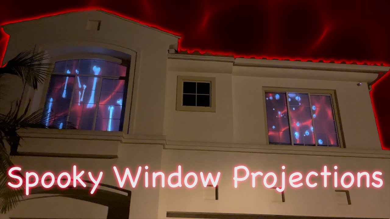 Halloween Projection Mapping Spooky Window Projections Youtube