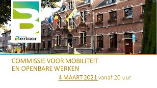 Commissie Mobiliteit en Openbare Werken (deel 1)
