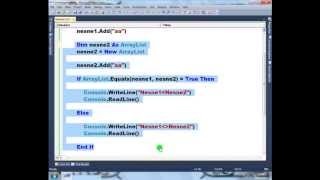 Visual Basic .NET - Ders 311 : ArrayList - Equals-3