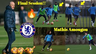 Final Session!!🔥🛠Amougou SH0CKS Maresca In Training Ahead Of Debut vs Brighton | Mathis | Chelsea