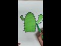 how to drawing a cactus 선인장 그리기 easydrawing drawingideas drawing