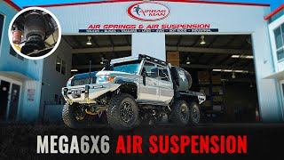 PATRIOT'S MEGA 6X6 VISITS AIRBAG MAN the home of Air Suspension.