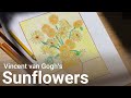 COLORED PENCIL - Sunflowers by Vincent van Gogh (Simple Version)