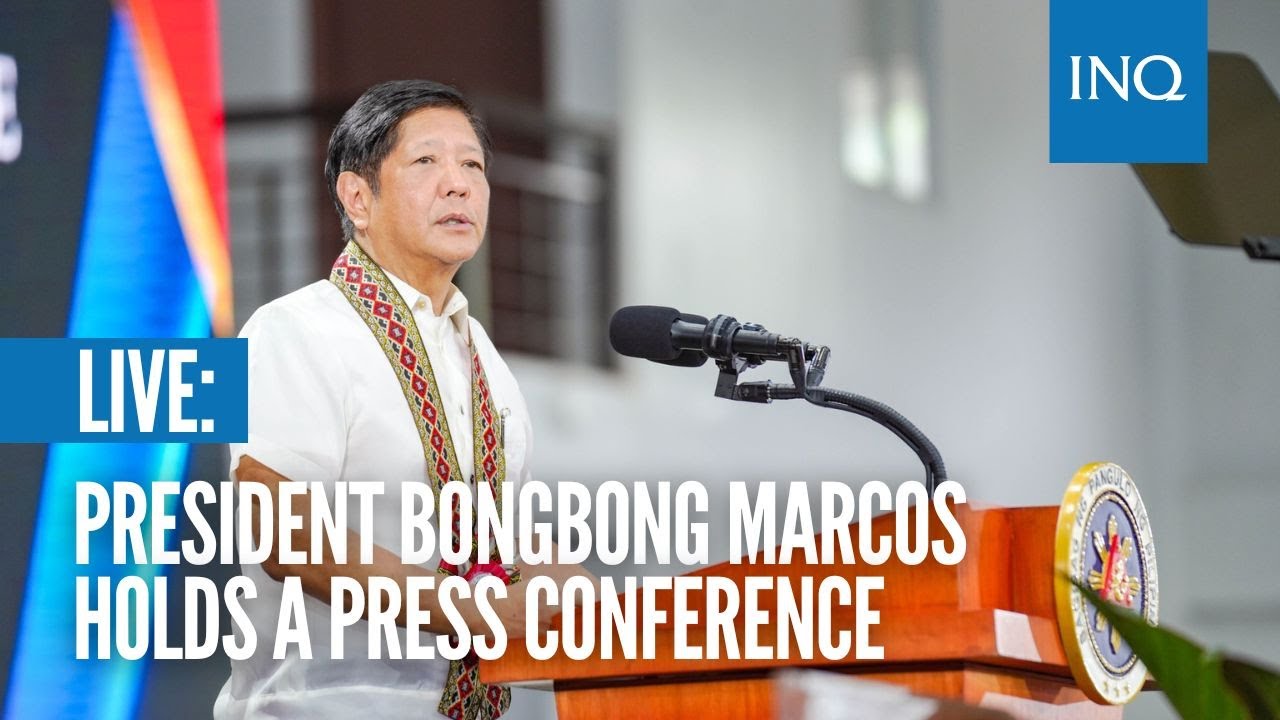 Live President Bongbong Marcos Holds A Press Conference Youtube