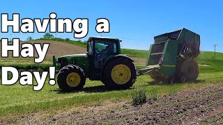 Baling and Hauling Hay!