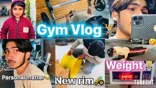 ❤️Gilli Nain🔥👑/First time 🔥Gym Vlog🏋️/new alloy for tractor 🚜