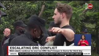 M23 rebels continue to overrun DRC Gov’t troops in Goma for third day