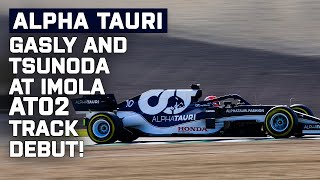 Alpha Tauri F1 | Alpha Tauri AT02 F1 Track Debut by Pierre Gasly and Yuki Tsunoda at Imola