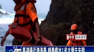 昌鴻逼近海浪高 綠島戲水1名大學生失蹤－民視新聞